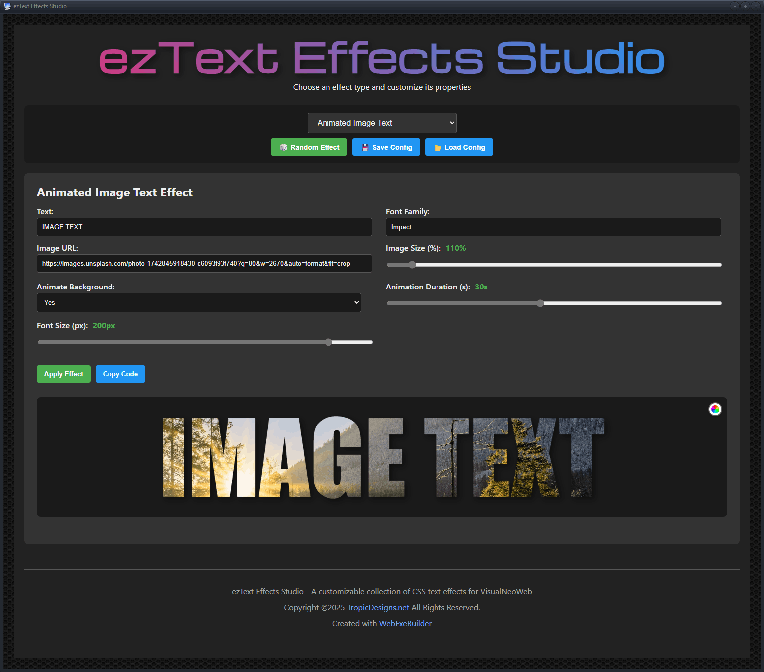 ezTextEffects Studio Designer